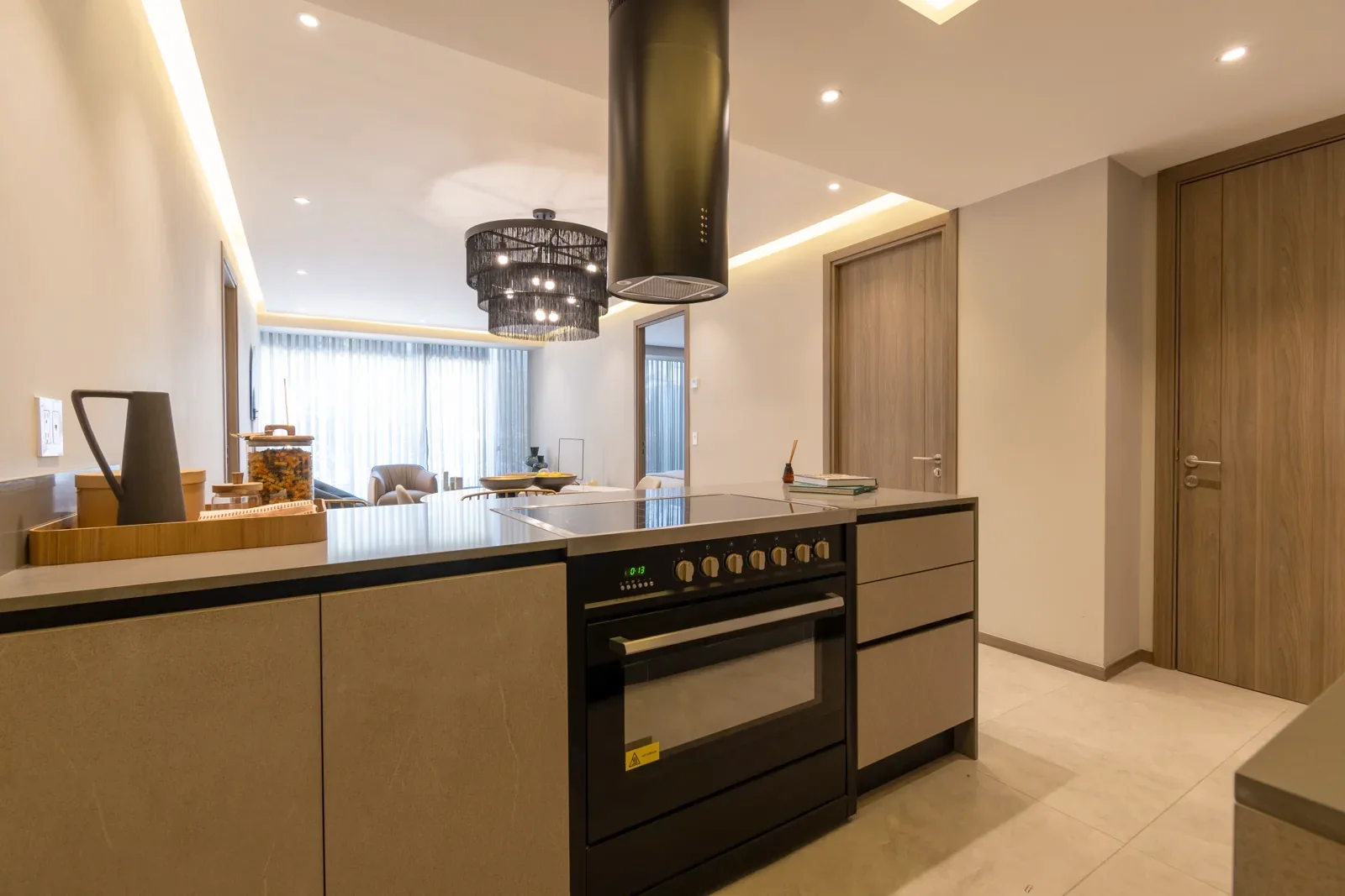 Cocina del departamento muestra Brelia